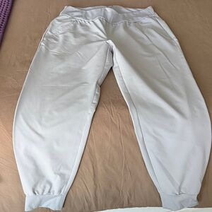 Adidas Light Gray Jogger Athletic Pants